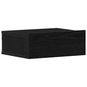 vidaXL Nachtkastje zwevend 40x32x15 cm bewerkt hout zwart eiken