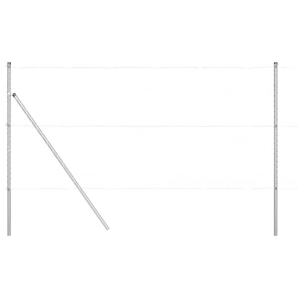 vidaXL Afrasteringspaal 26 pcs Grijs 3,2 x 3,2 x 170 cm