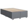 vidaXL Boxspring met matras stof lichtgrijs 120x190 cm