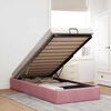 vidaXL Bedframe zonder matras 80x200 cm fluweel roze