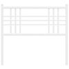 vidaXL Vervangend hoofdbord 107 cm metaal wit