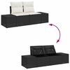 vidaXL Tuin Sofa Set met kussen met opslag 6 pcs poly rattan