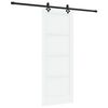 vidaXL Schuifdeur ORKDAL 78 x 202 cm Bewerkt hout Wit en zwart
