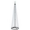 vidaXL Kegelvormige led-kerstboom 180 cm 250 LED's Koel wit Staal Wit