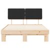 vidaXL Bedframe met Gevoerd Hoofdgedeelte Zwart 160 x 200 cm