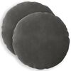 vidaXL Kussensloop 2 pcs HEERLEN Donkergrijs &Oslash; 30 cm Fluweel