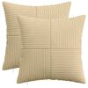 vidaXL Kussensloop 2 st ALMELO Grijs groen 35 x 35 cm corduroy