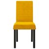 vidaXL Eetkamerstoelen 6 st fluweel geel