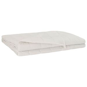 vidaXL Verzwaringsdeken Wit 122 x 183 cm 5 kg 100% Katoen 205T
