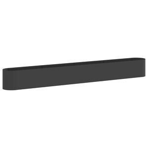 vidaXL Verhoogd Tuinbed Zwart 360 x 40 x 40 cm