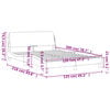 vidaXL Bedframe "Dover" kunstleer grijs 120x200 cm