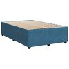 vidaXL Boxspring met matras fluweel blauw 120x200 cm