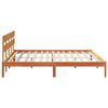 vidaXL Bedframe met hoofdeinde Bruin 180 x 200 cm Massief grenenhout