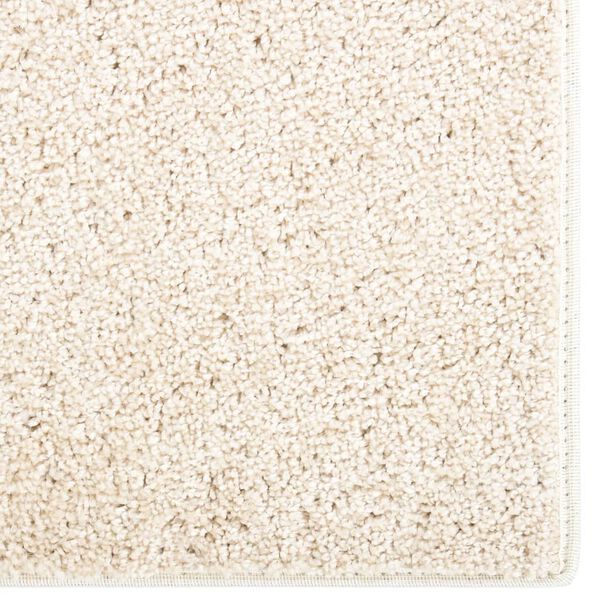 vidaXL Vloerkleed zachte pool anti-slip 115x170 cm beige