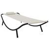 vidaXL Tuinbed 200x90 cm staal cr&egrave;me