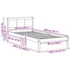 vidaXL Bedframe Bruin 100 x 200 cm Massief grenenhout