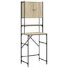 vidaXL Wasmachinekast 68x48,5x194 cm sonoma eikenkleurig