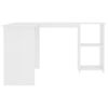 vidaXL Hoekbureau L-vormig 120x140x75 cm bewerkt hout wit