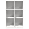 vidaXL Boekenkast 70x33x110 massief grenenhout wit