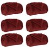 vidaXL Kleden 6 pcs Bordeaux Rood 150 x 200 cm Fleece