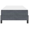 vidaXL Boxspringbed met matras Donkergrijs 80 x 220 cm Stof
