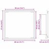 vidaXL LED Badkamer Spiegel Oud Hout 40 x 37 x 8.5 cm Bewerkt hout