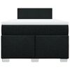 vidaXL Boxspring met matras stof zwart 120x190 cm