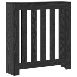 vidaXL Radiatorafdekking Zwart eiken 78 x 20 x 82 cm Bewerkt hout