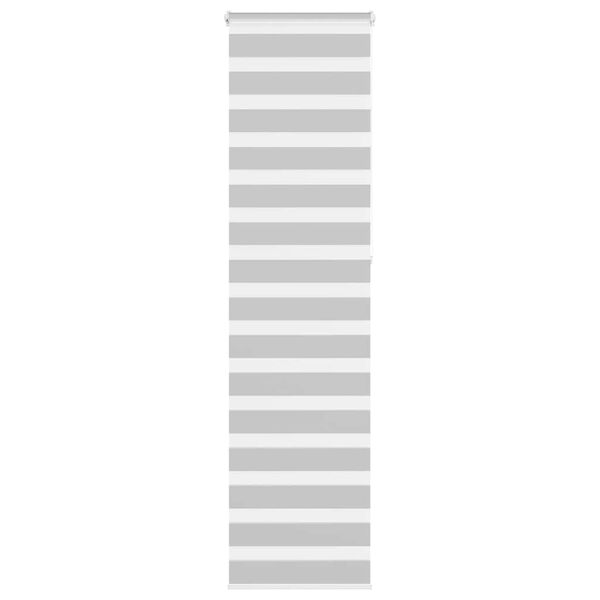 vidaXL Zebra rolgordijn 65x230 cm stofbreedte 60,9 cm lichtgrijs