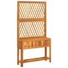 vidaXL Plantenbak met latwerk en schap 100x32x185 cm acaciahout