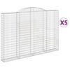 vidaXL Schanskorven 5 st gewelfd 300x30x200/220 cm ijzer