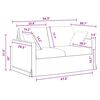 vidaXL Bank 2 pcs Donkergrijs 138 x 78 x 80 cm Fluweel