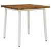 vidaXL 60 x 55 x 75 cm Massief Acaciahout Natuurlijk en Wit