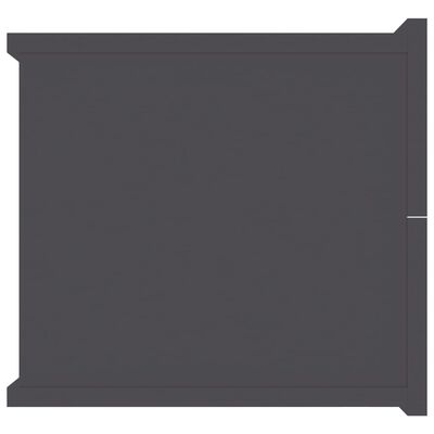 vidaXL Nachtkastjes 2 st 40x30x30 cm spaanplaat grijs