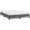 vidaXL Bedframe zonder matras donkergrijs 137x190 cm volledig fluweel