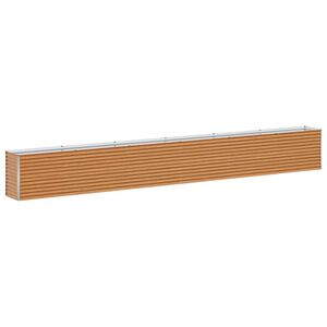vidaXL Verhoogde plantenbak 582 x 50 x 68 cm Gegalvaniseerd staal