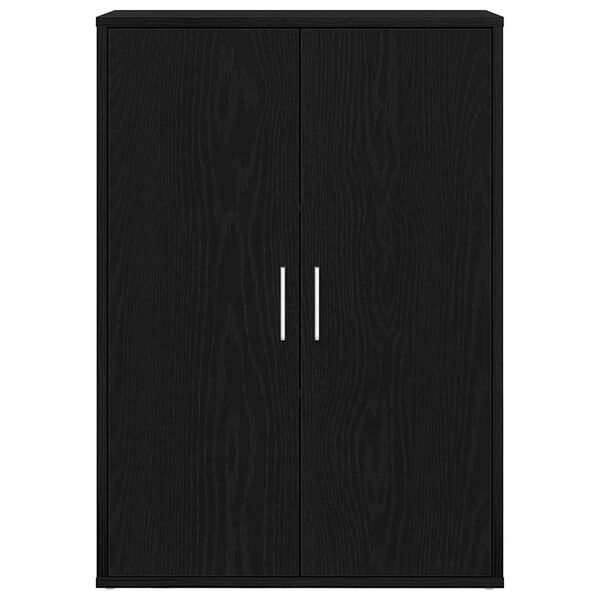 vidaXL Dressoir Zwart Eiken 60 x 31 x 84 cm Bewerkt hout