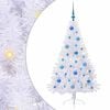 vidaXL Kunstkerstboom met 150 LED Wit 150 cm PVC en staal