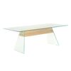 vidaXL Salontafel Doorzichtig 110 x 55 x 40 cm Glas