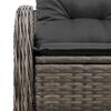 vidaXL Tuinbank Grijs 121 x 62 x 69cm poly rattan