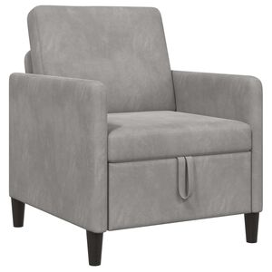 vidaXL Bank met opslag Lichtgrijs 72 x 78 x 87 cm Polyester