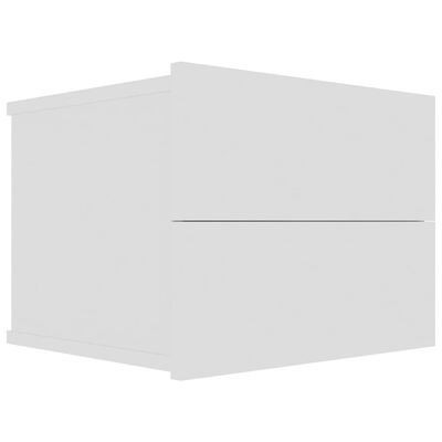 vidaXL Nachtkastjes 2 st 40x30x30 cm spaanplaat wit