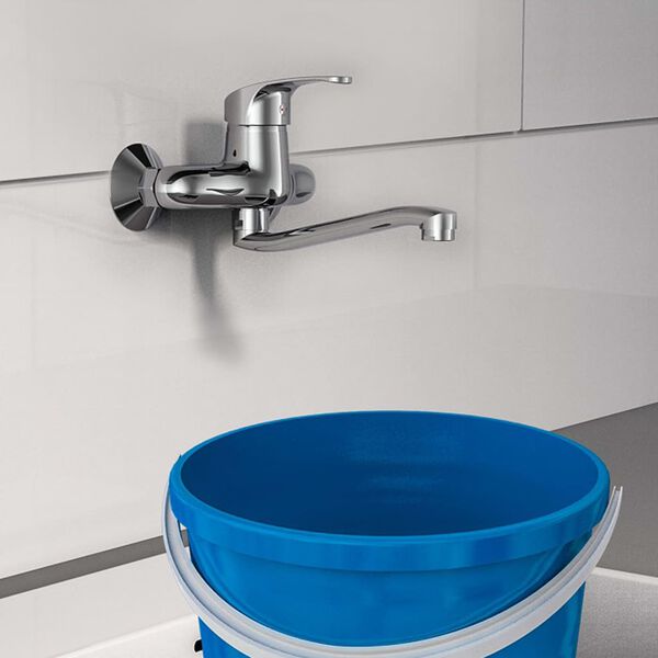 SCH&Uuml;TTE Wandmengkraan ORAZI chroomkleurig