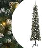 vidaXL Kunstkerstboom met 300 LED Groen 240 cm PVC en Plastic en Staal