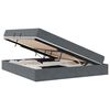 vidaXL Opbergbed met matras Donkergrijs 180 x 200 cm Fluweel