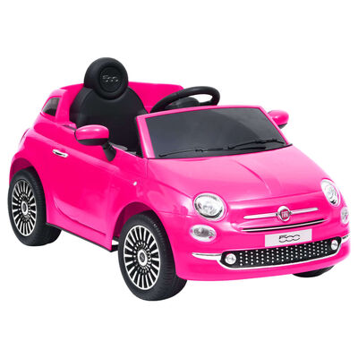 Moreel onderwijs Kelder Zwaaien vidaXL Kinderauto Fiat 500 elektrisch roze online kopen | vidaXL.be