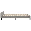 vidaXL Bedframe zonder matras 120x190 cm fluweel lichtgrijs