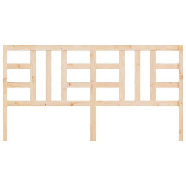 vidaXL Hoofdbord 186x4x100 cm massief grenenhout