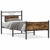 vidaXL Bedframe zonder matras hout gerookt eikenkleurig 90x200 cm
