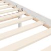 vidaXL Bedframe met hoofdbord massief hout wit 90x200 cm
